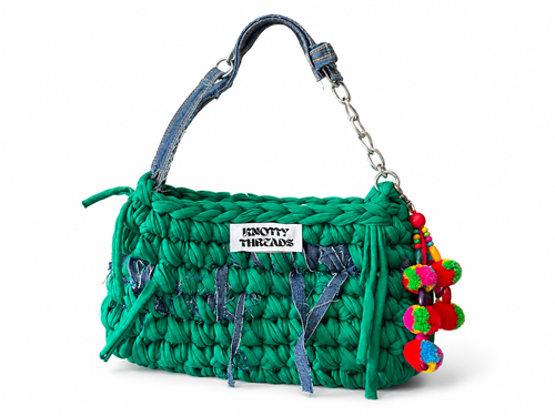 GARDEN DENIM KNOTTY BAG